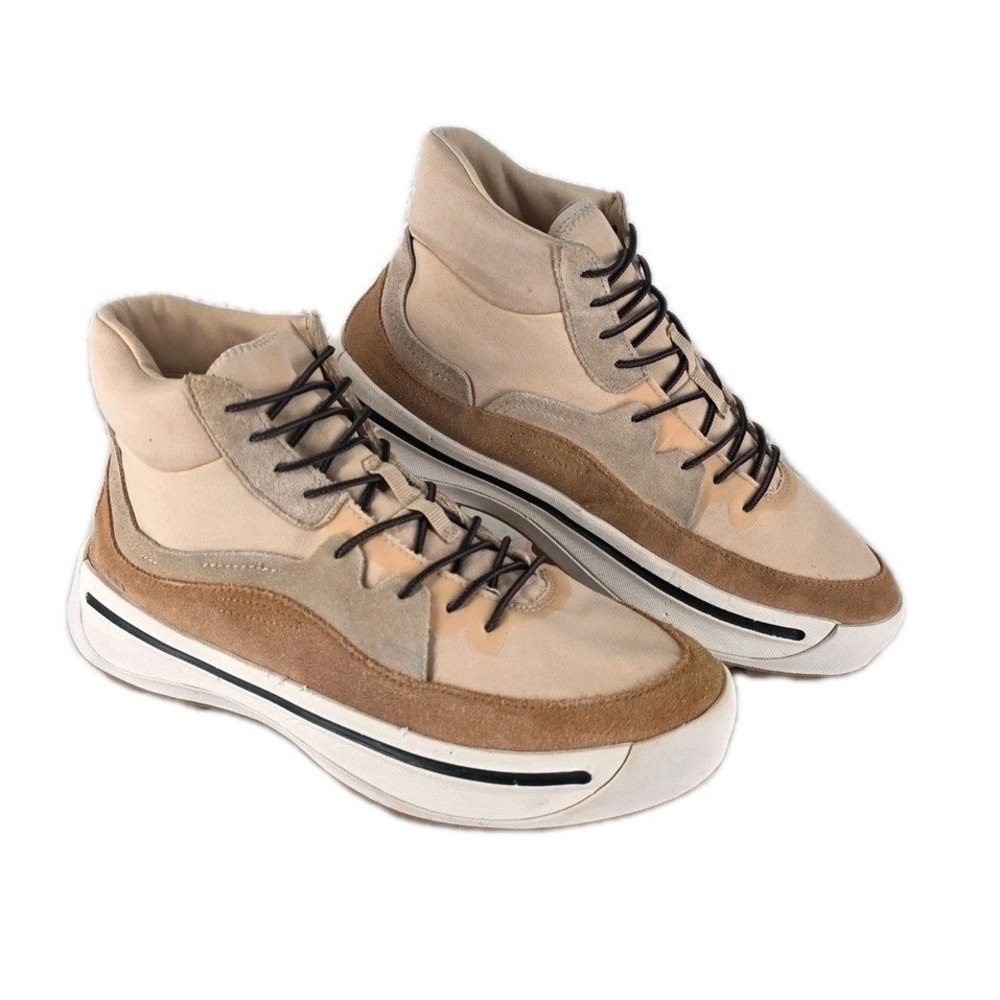 Sorel Ona 503 Mid Suede Sneakers Womens 11 Tan Brown Hiking HybridNL4856-209